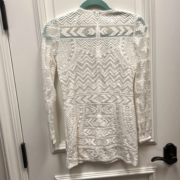 Isabel Marant pour H&M white lace top shirt embroidered blouse dress - Picture 4 of 8